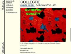 Paire de rideaux Karel Appel, 1963, documentés au Stedelijk Musem