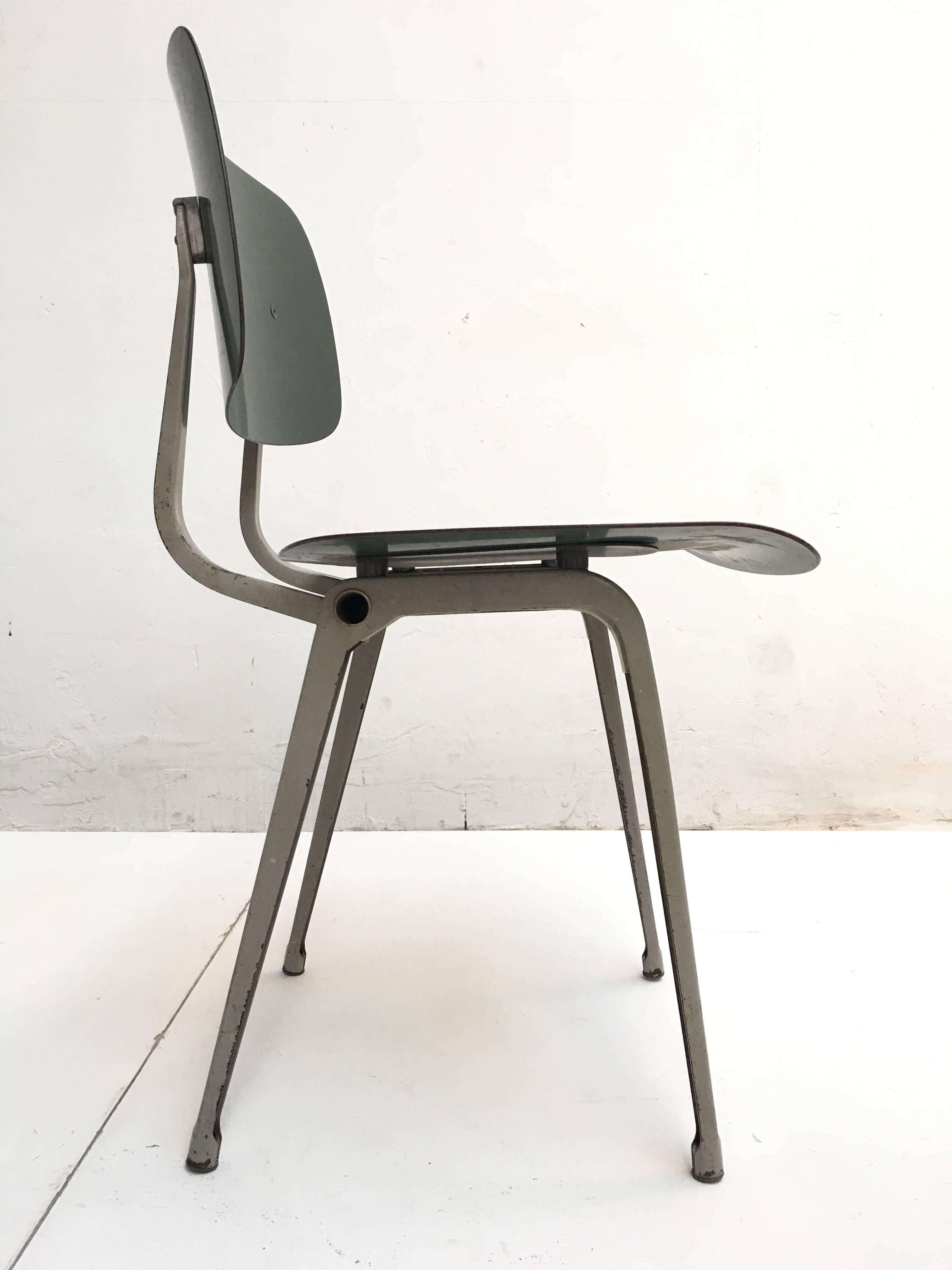 Green Ciranol Friso Kramer Revolt Chairs Ahrend de Cirkel, 1953, The Netherlands 1