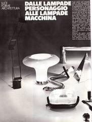 Raras lámparas Avant Garde 'Blacky' Babur Kerim Incedayi para Bonomi Form, Italia 1972