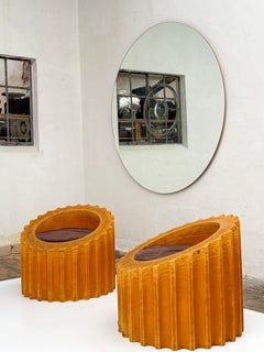 Pair of 'Attica' seats design by Studio65 Original first edition by Gufram 1972