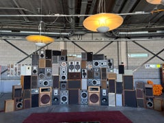 Vintage 70's Amp's Sound Wall Installation Ash Demian Amsterdam The Netherlands
