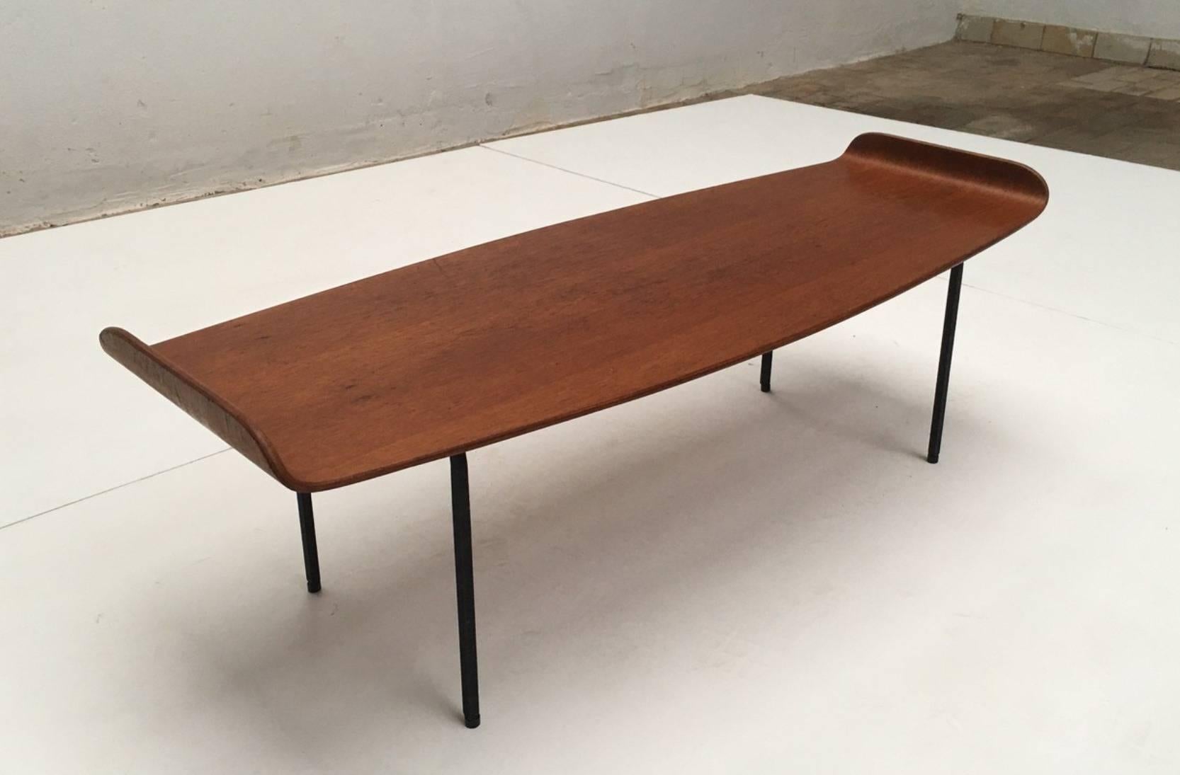 Mid-Century Modern 'Pilade' Coffee Table by Campo & Graffi, 1958 with label & impressed artists mark
