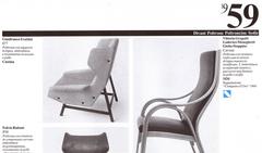 Ultra Rare Rosewood Gianfranco Frattini 877 Lounge Chair & Ottoman::Cassina::1959