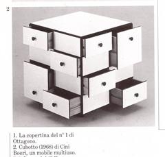 Very Rare Sculptural 'Cubotto' Cabinet by Cini Boeri for Arflex, Italy, 1968