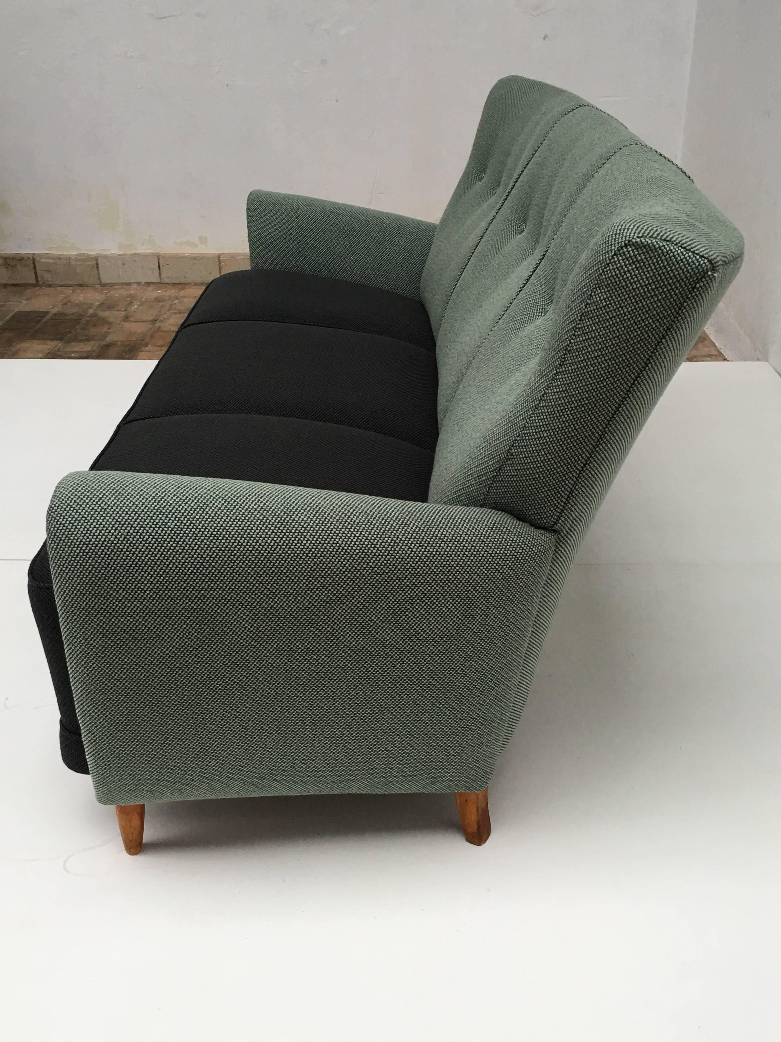 Rare Theo Ruth Three-Seat Sofa with New De Ploeg Upholstery, Artifort, 1955 3