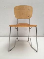 12 Stühle aus Birkenholz und Aluminium von Armin Wirth für Aluflex, Schweiz, 1951