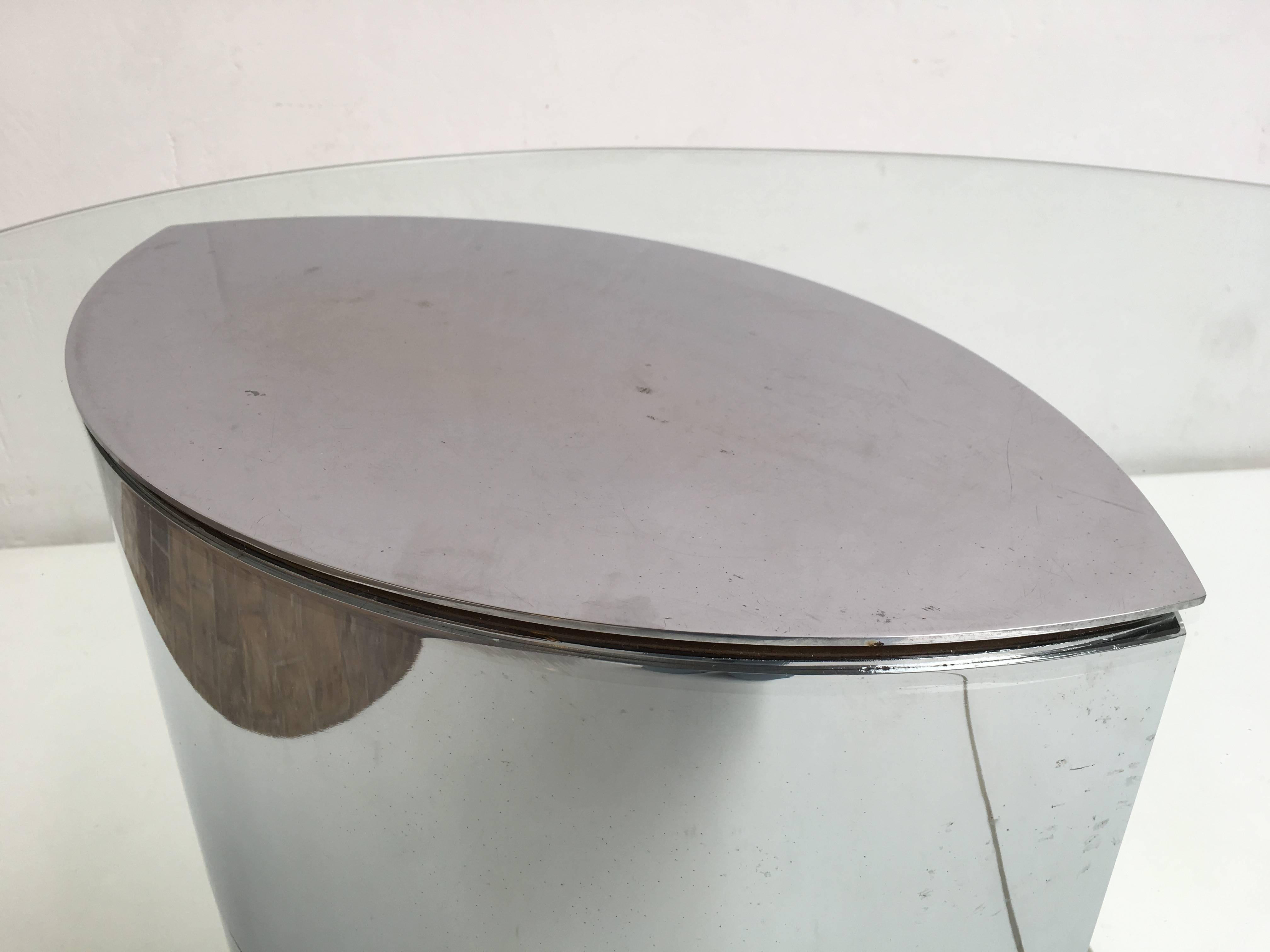 Magnifique table ou bureau 'Lunario' de Cini Boeri:: édition originale Gavina:: Italie 1