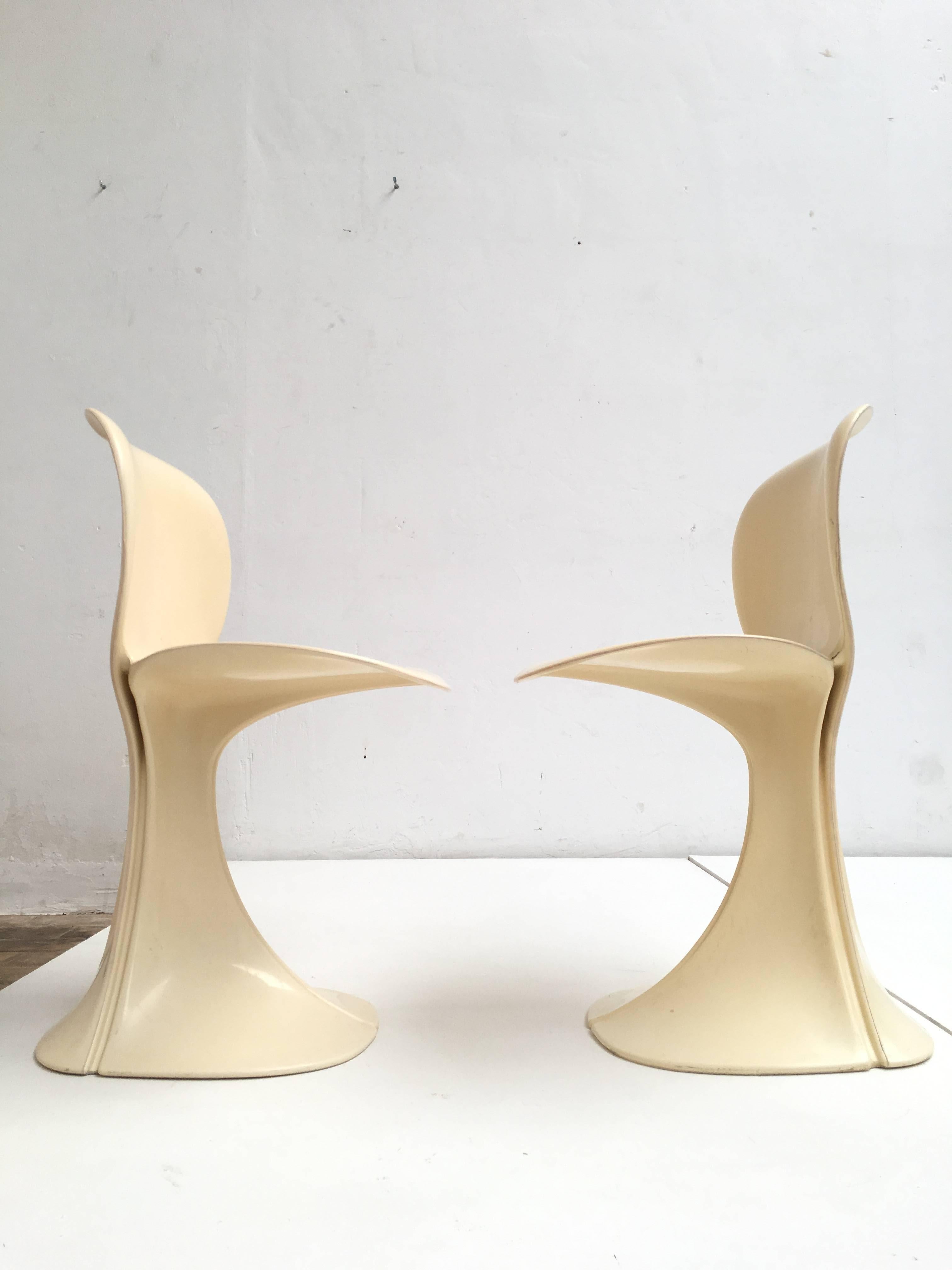 French Stunning Pair of Organic Pierre Paulin 8810 Flower Chairs for Boro Belgium 1973