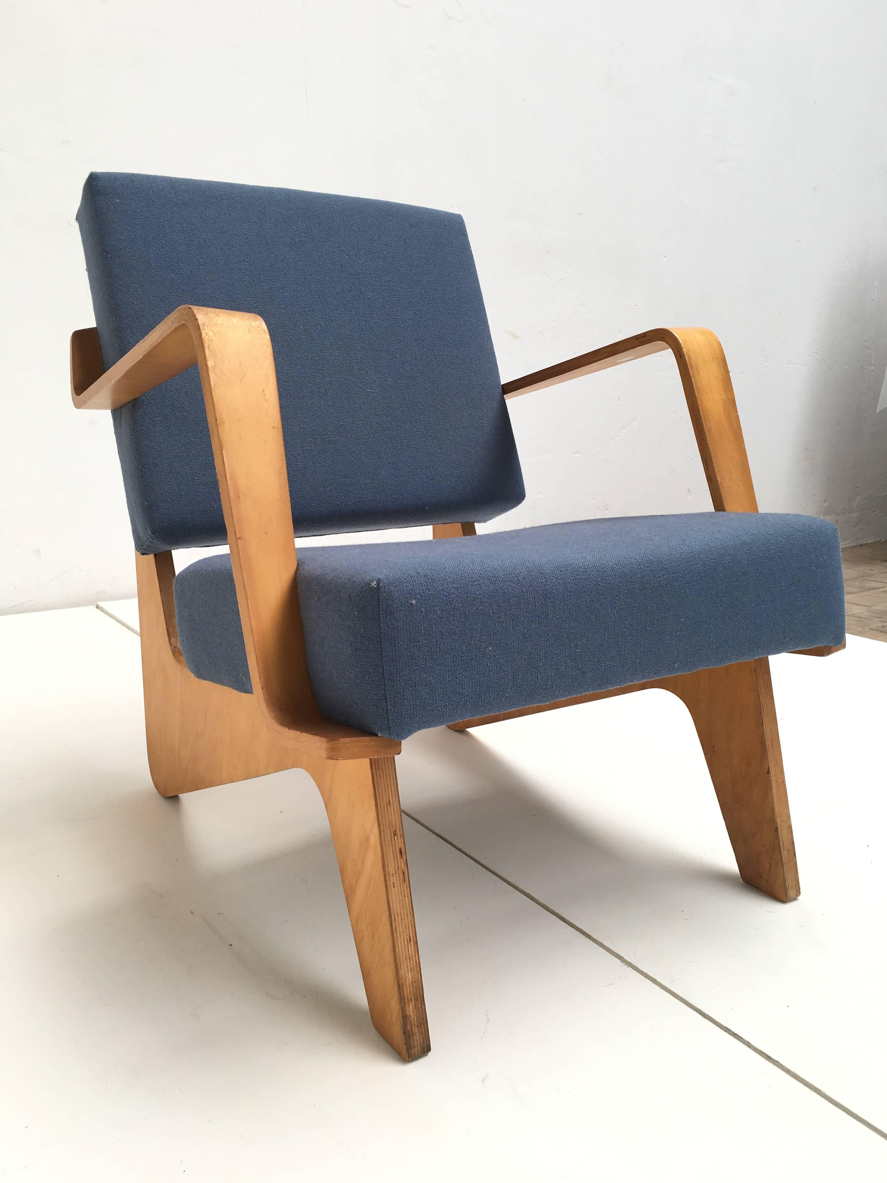Mid-Century Modern Birch Plywood FB03 Combex Plywood Armchair by Cees Braakman for UMS Pastoe, 1952