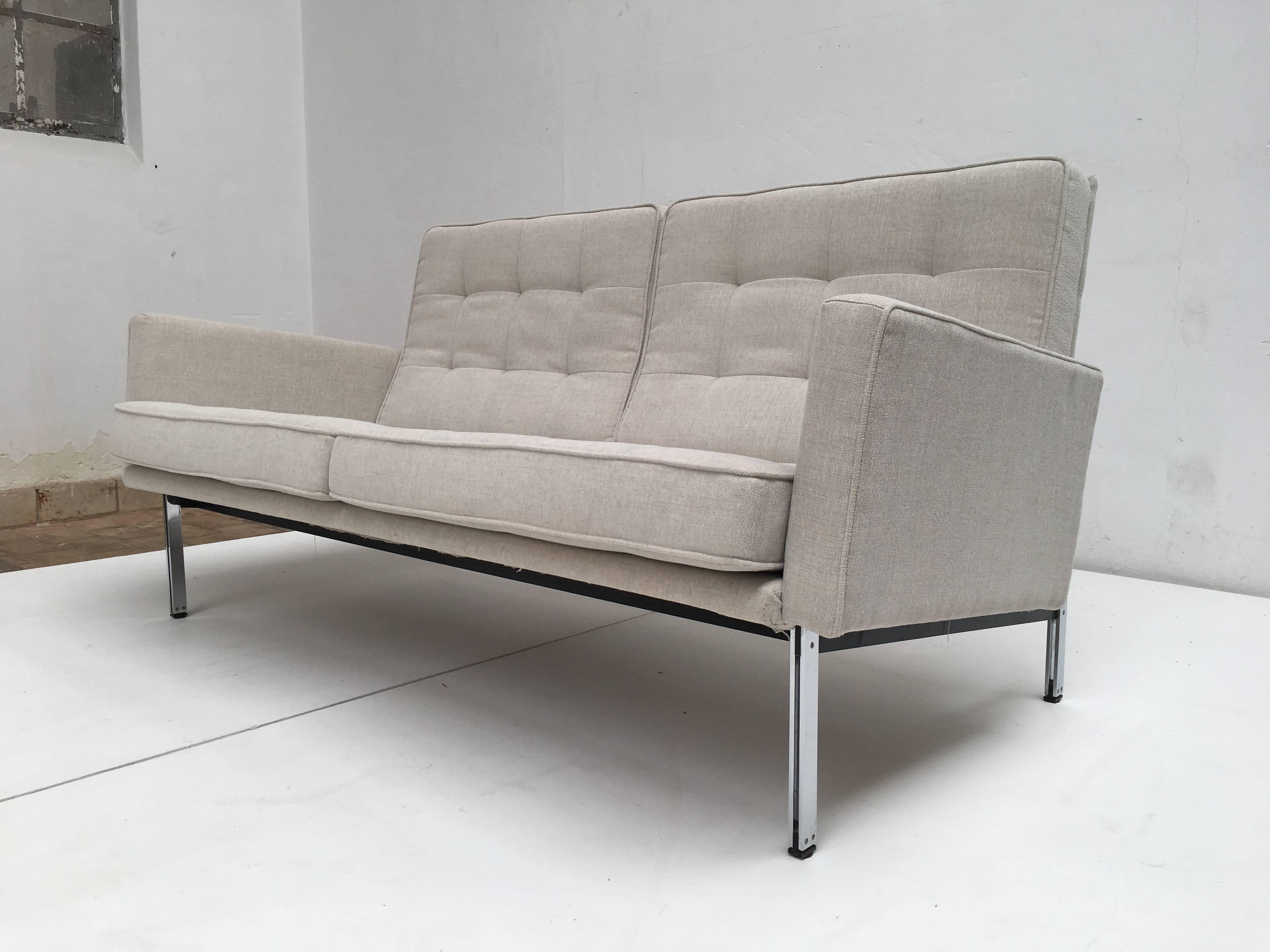 Mid-20th Century Early Florence Knoll Parallel Bar Sofa by Knoll International, circa 1955