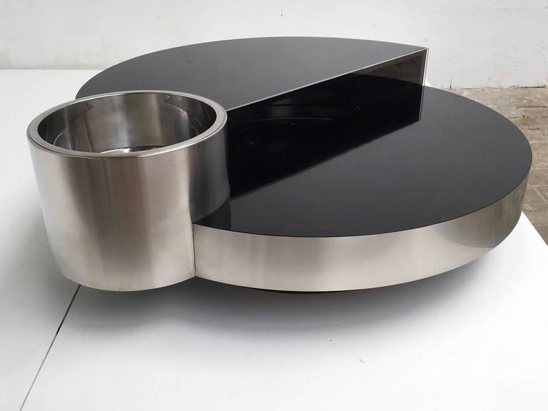 Rare Illuminated Sculptural Table Bar Massimo Papiri 1970 Late 20th Century Rare Illuminated Sculptural Table Bar Massimo Papiri 1970 Published Casa Vogue