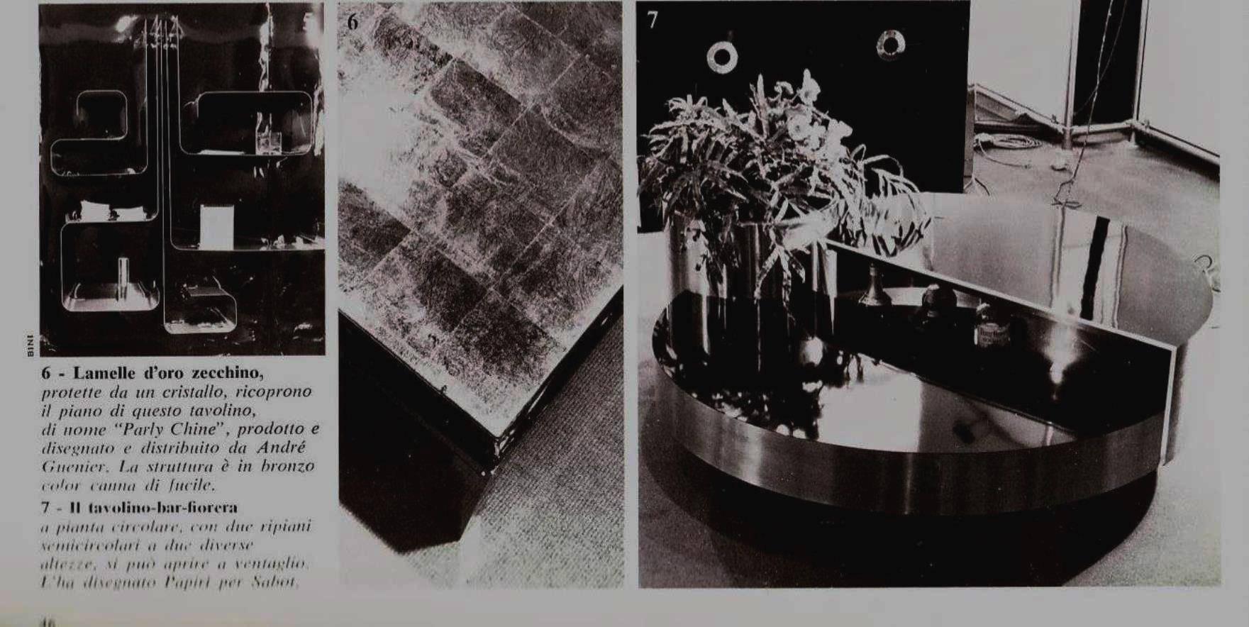 Rare Illuminated Sculptural Table Bar, Massimo Papiri, 1970 Published Casa Vogue 3