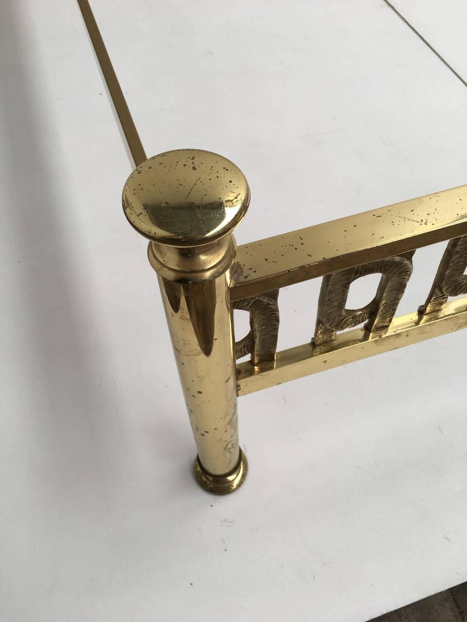 Stunning Brass Sculptural Form Double Bed by Luciano Frigerio, 1970, Italy 1