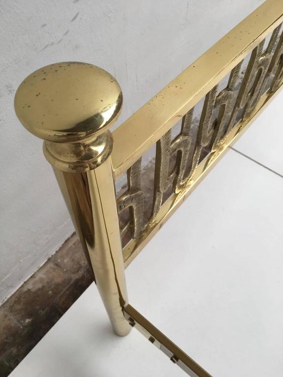 Stunning Brass Sculptural Form Double Bed by Luciano Frigerio, 1970, Italy For Sale 2