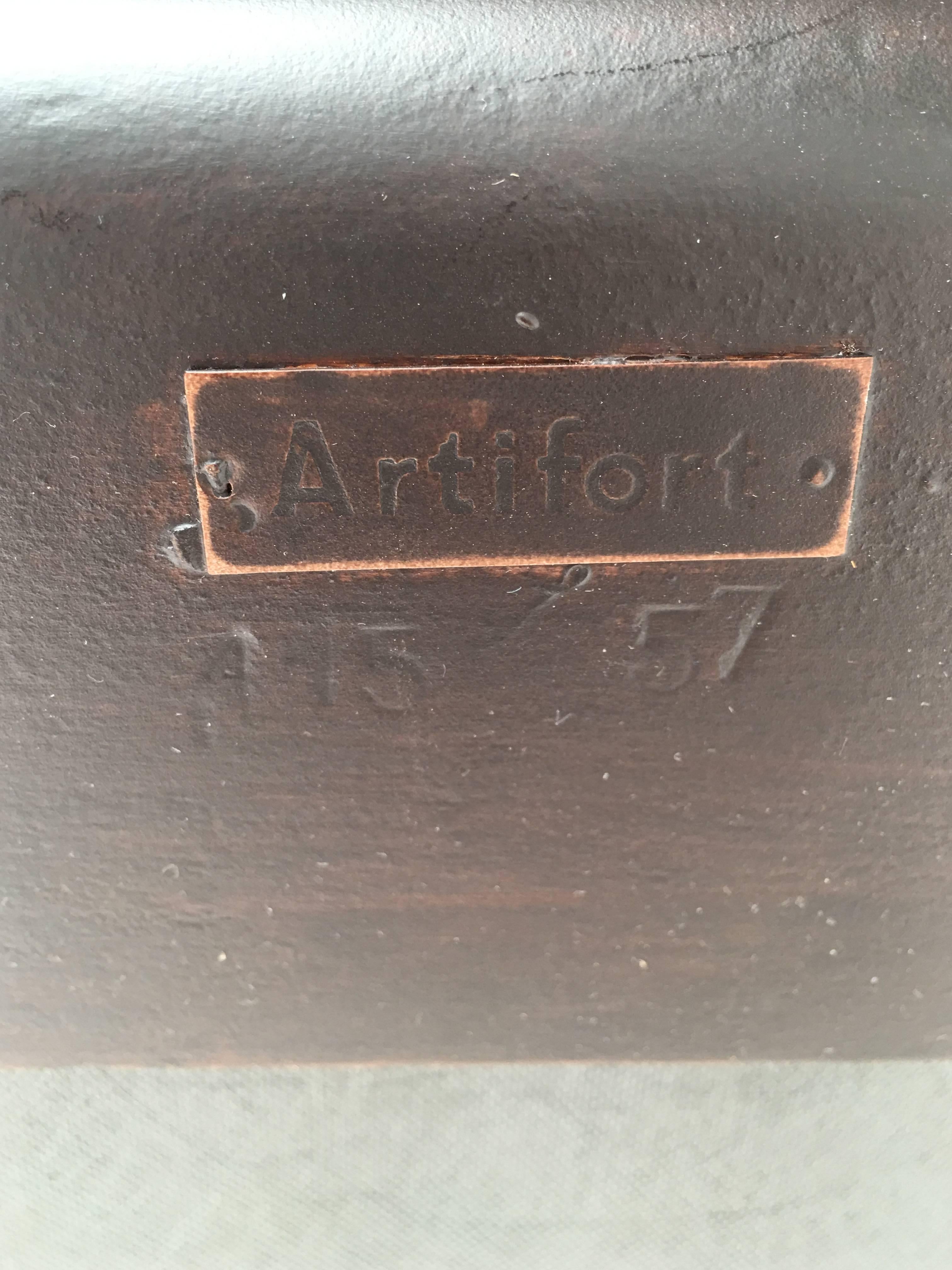 Early Production Theo Ruth Model 115 Loveseat for Artifort The Netherlands, 1957 In Good Condition In bergen op zoom, NL