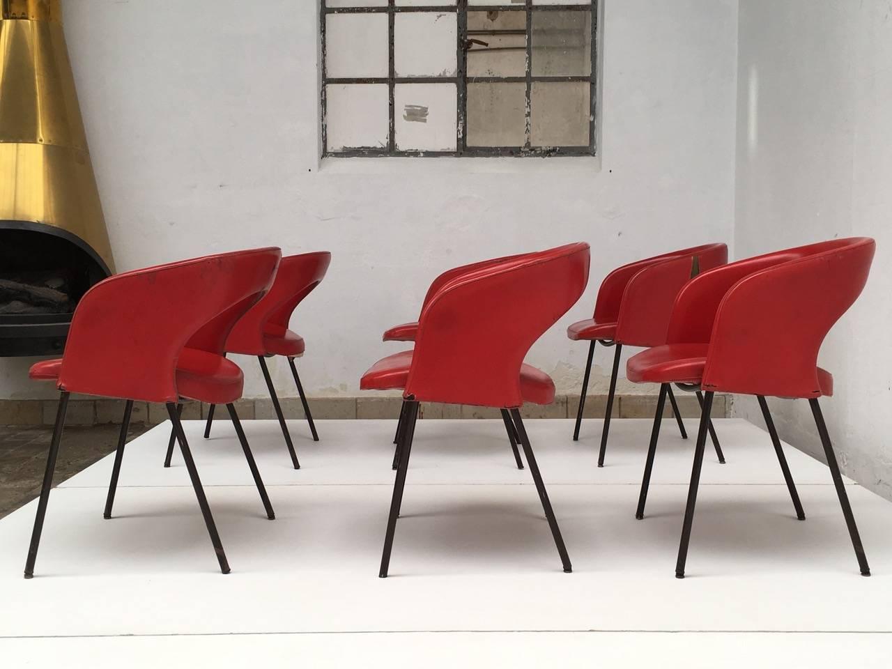 Dining Chairs from Hotel 'Abano Terme', 1960 with Certificate Rinaldi Archive 3