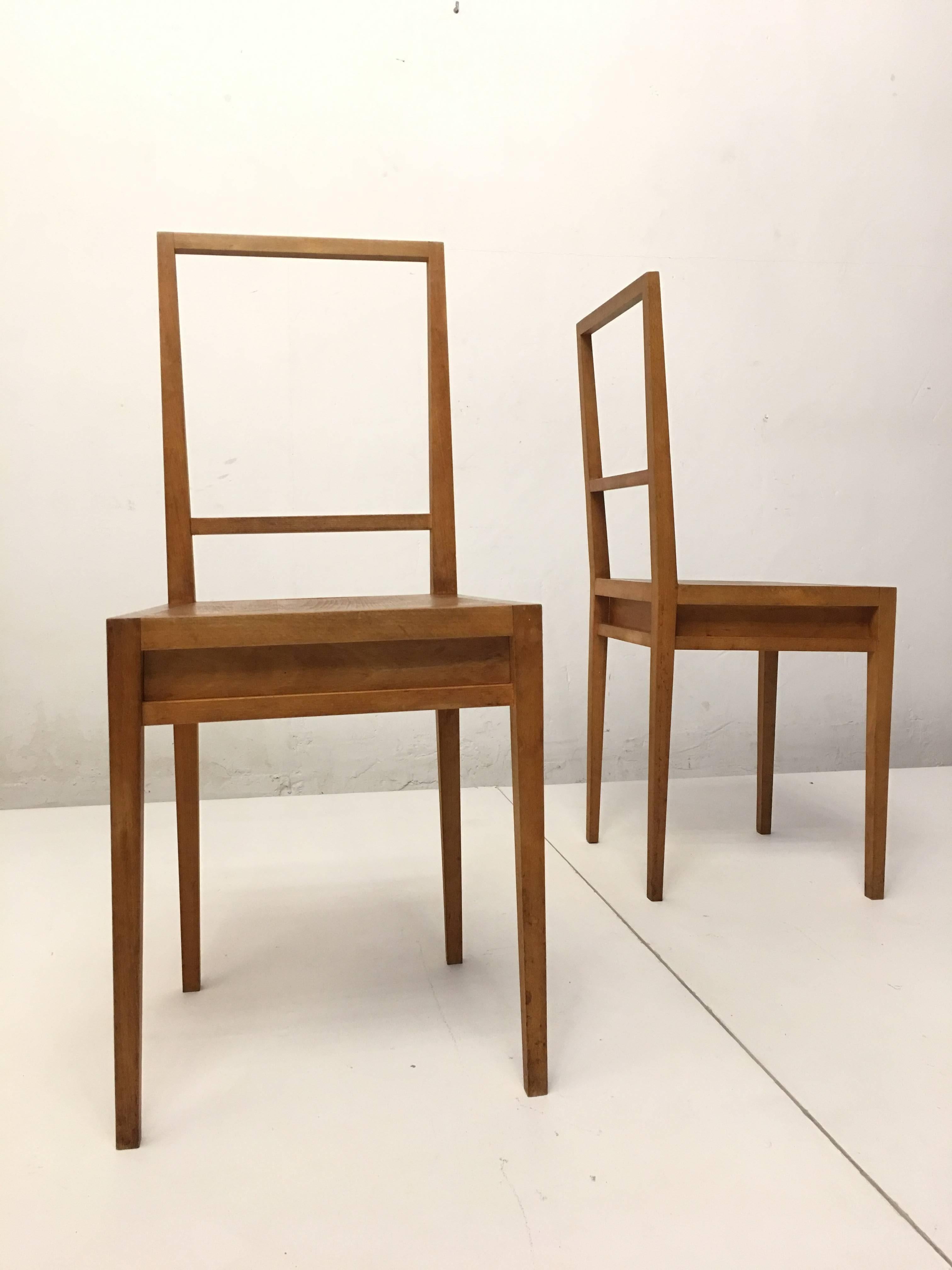 Birch Henk Stallinga 'One Nightstand' Chair Droog Design, The Netherlands, 1996 For Sale