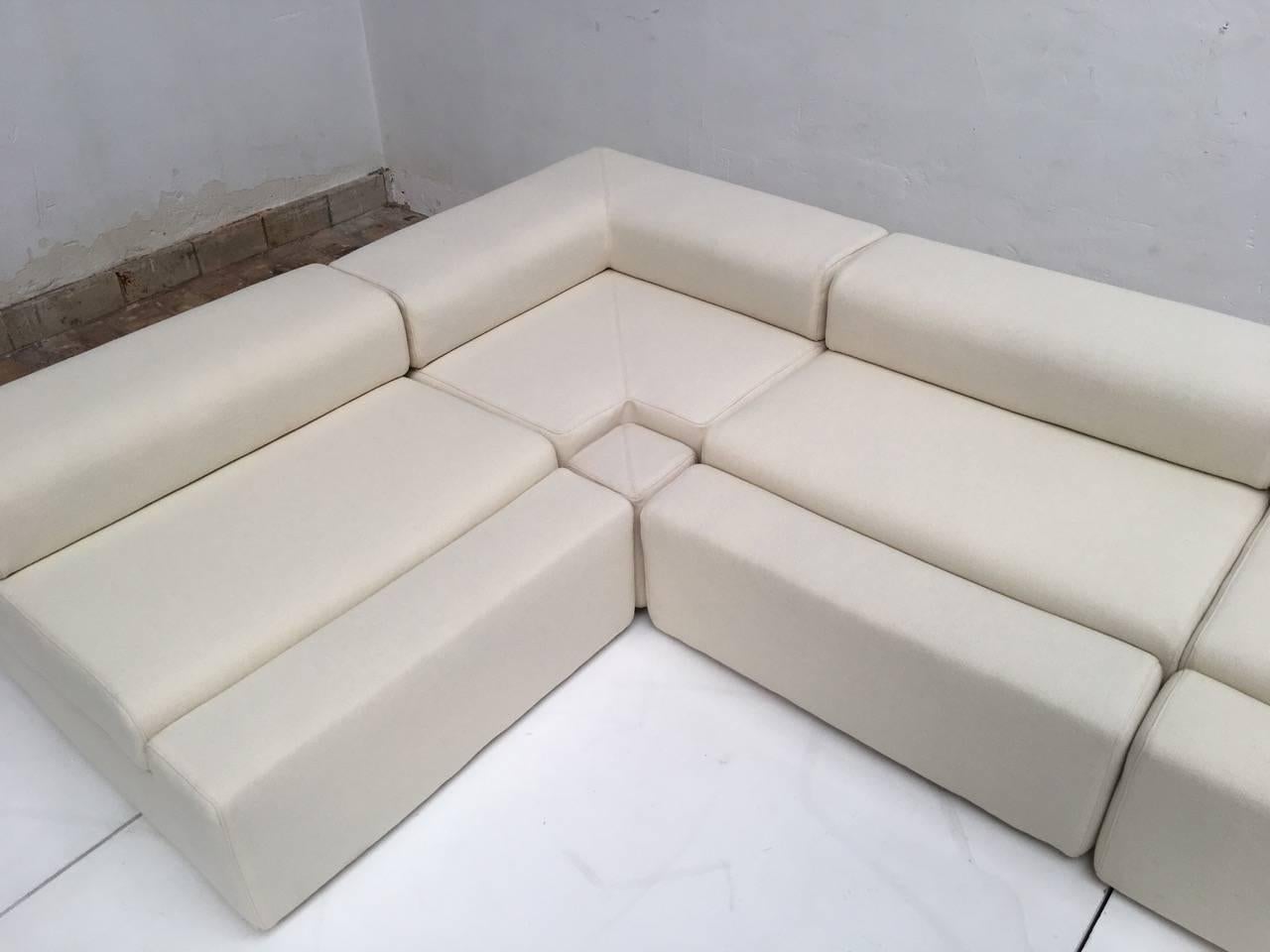 Steel Unique modular Sofa by Mangiarotti from the 'Casa Vitale', 1969 with certificate