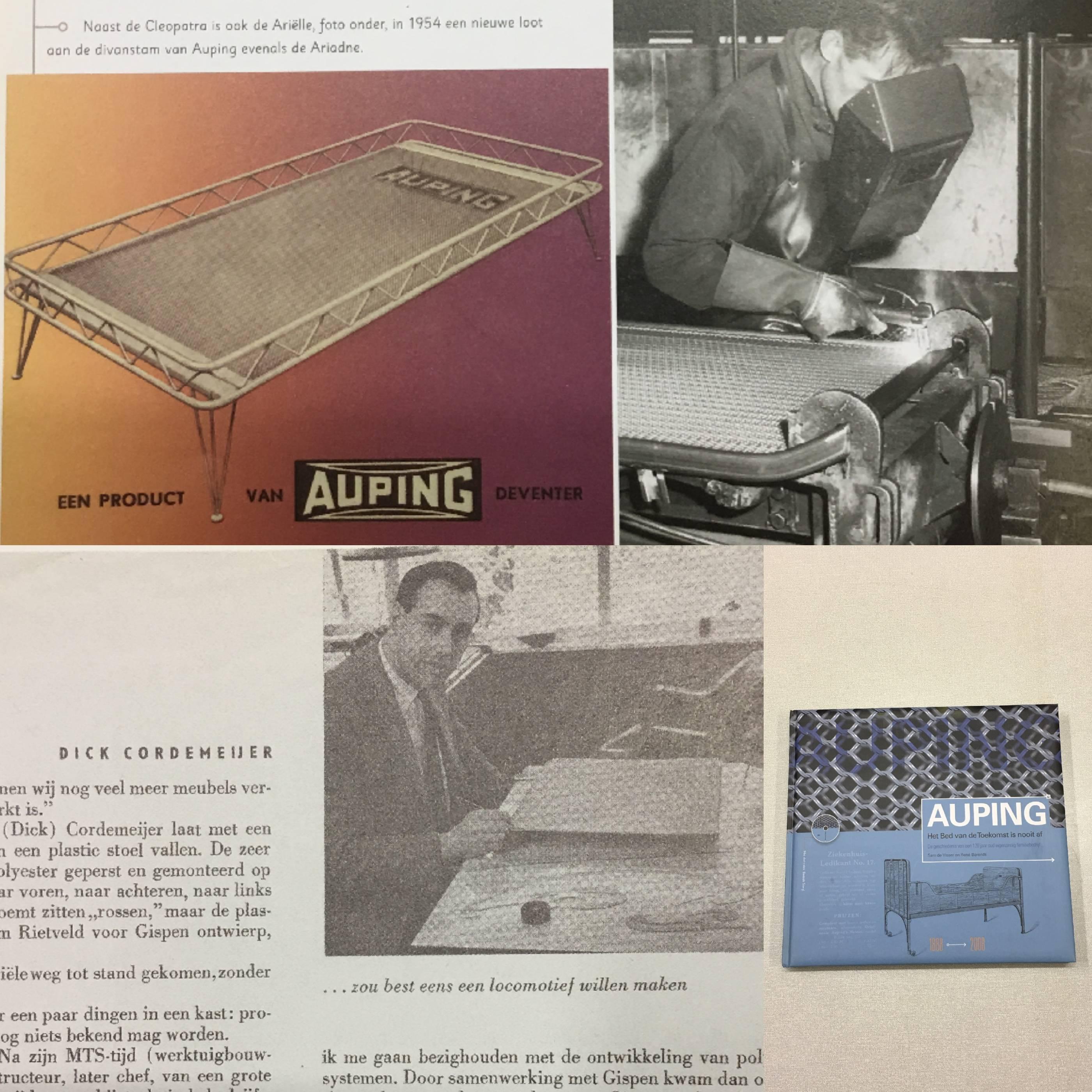 Olandese Letto da giorno 'Arielle' di Dick Cordemeijer per Auping 1954, nuova tappezzeria in vendita