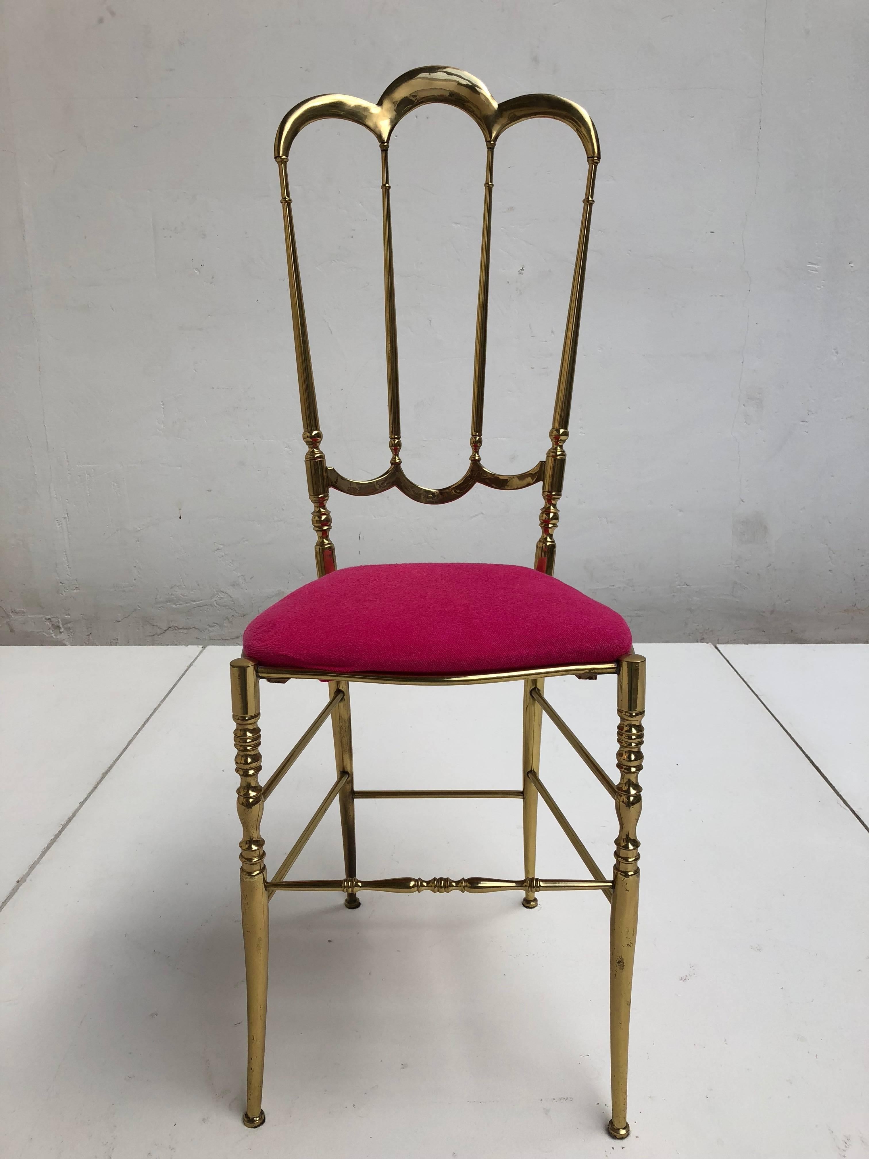 vintage brass chair