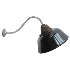 Levice Wall Black, Black Enamel Industrial Wall Light (100x) 12