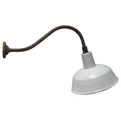 Tompa White Wall Egass, White Enamel Industrial Wall Light (50x) 12