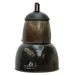 Bomba Raw, Grey Brown Enamel Industrial Pendant (1x) 11