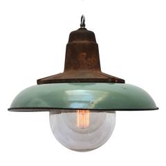 Fleuri Petrol, Light Industrial Pendant