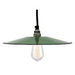 Hautmont Green E12/14, Small French Industrial Pendant (8x) Hautmont Green E12/14, Small French Industrial Pendant (8x)