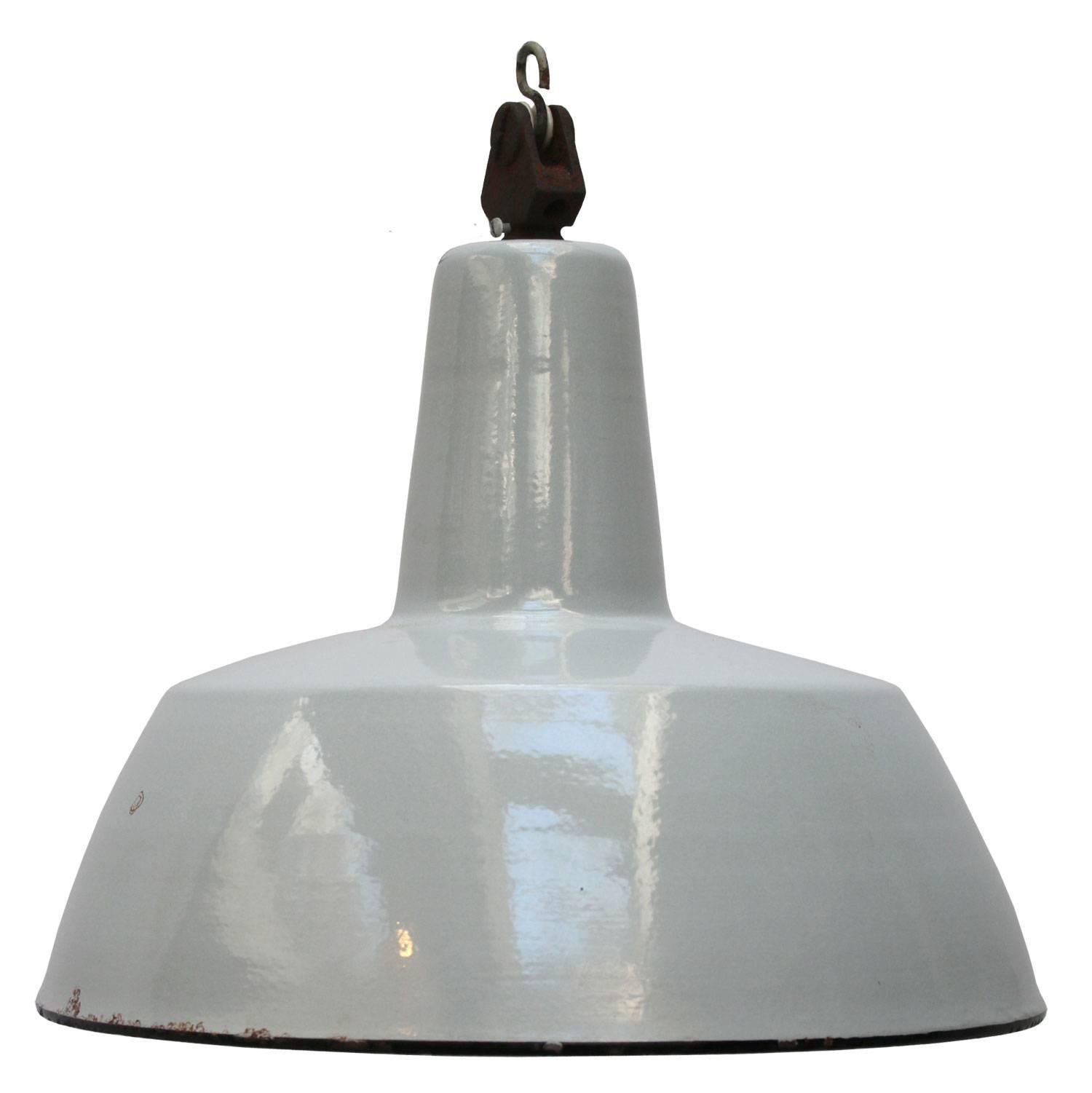 Light Grey Industrial Hanging Lamp Pendant