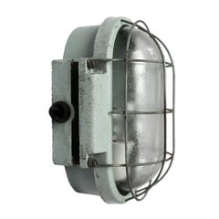 Industrial Cast Aluminium Wall Lamp Scone Frosted Glass (10x)