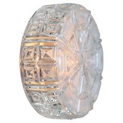 Round Clear Glass Mid-Century Sconces Flush Mounts
