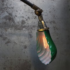 French White Opaline Glass 2-Arm Metal & Brass Sconces Wall Lights