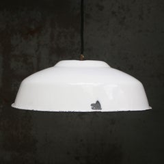 French White Enamel Industrial Factory Pendant Lights