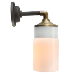 Weißes Porzellan Opalglas Messing Wandlampen Sconces