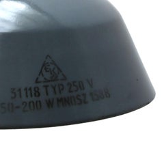 Blue Enamel Vintage Industrial Hanging Light Pendant Lamp