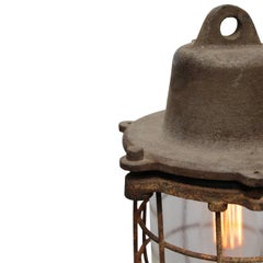 Cage Lamp Rust Vintage Industrial