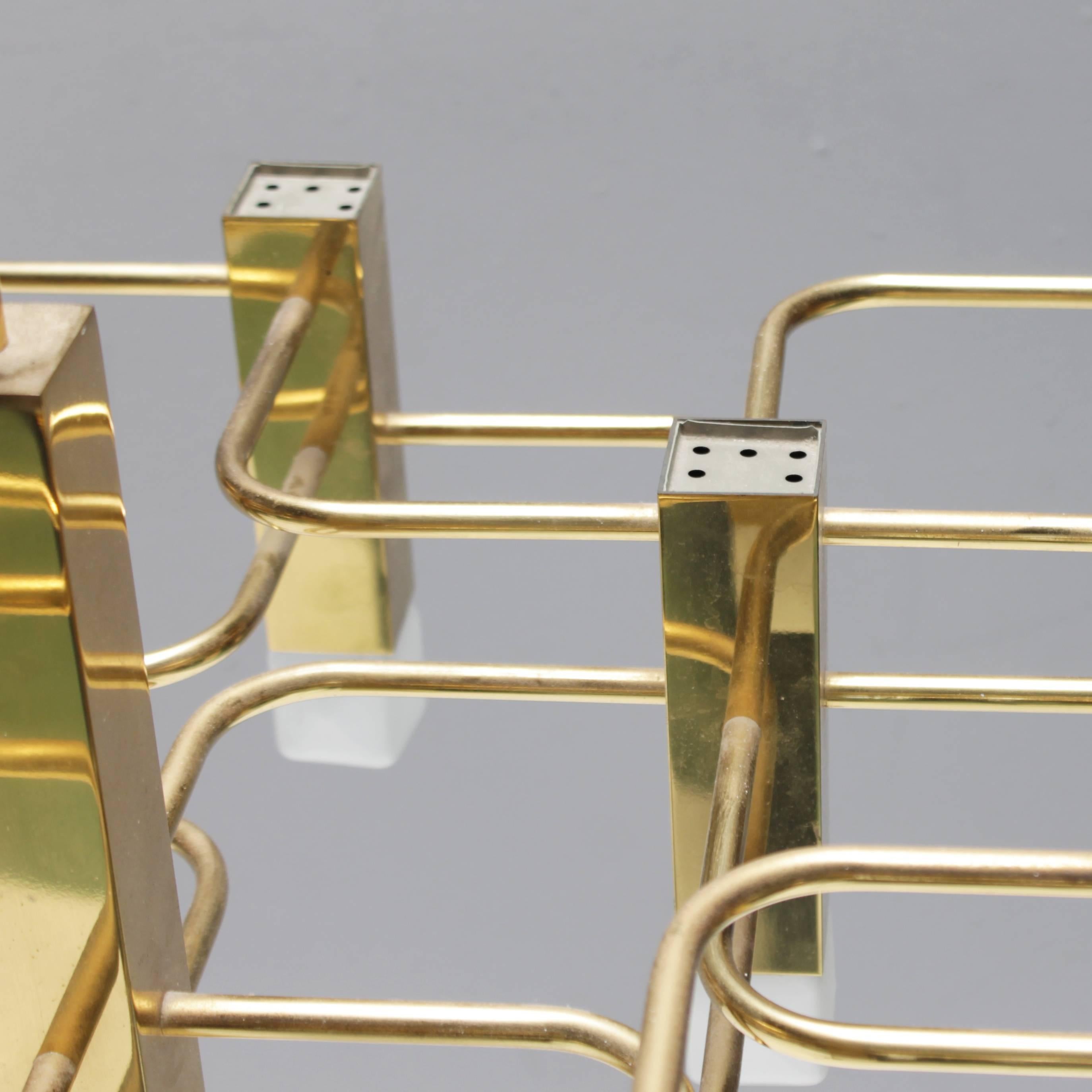 Italian Large Brass Chandelier by Sciolari for Boulanger