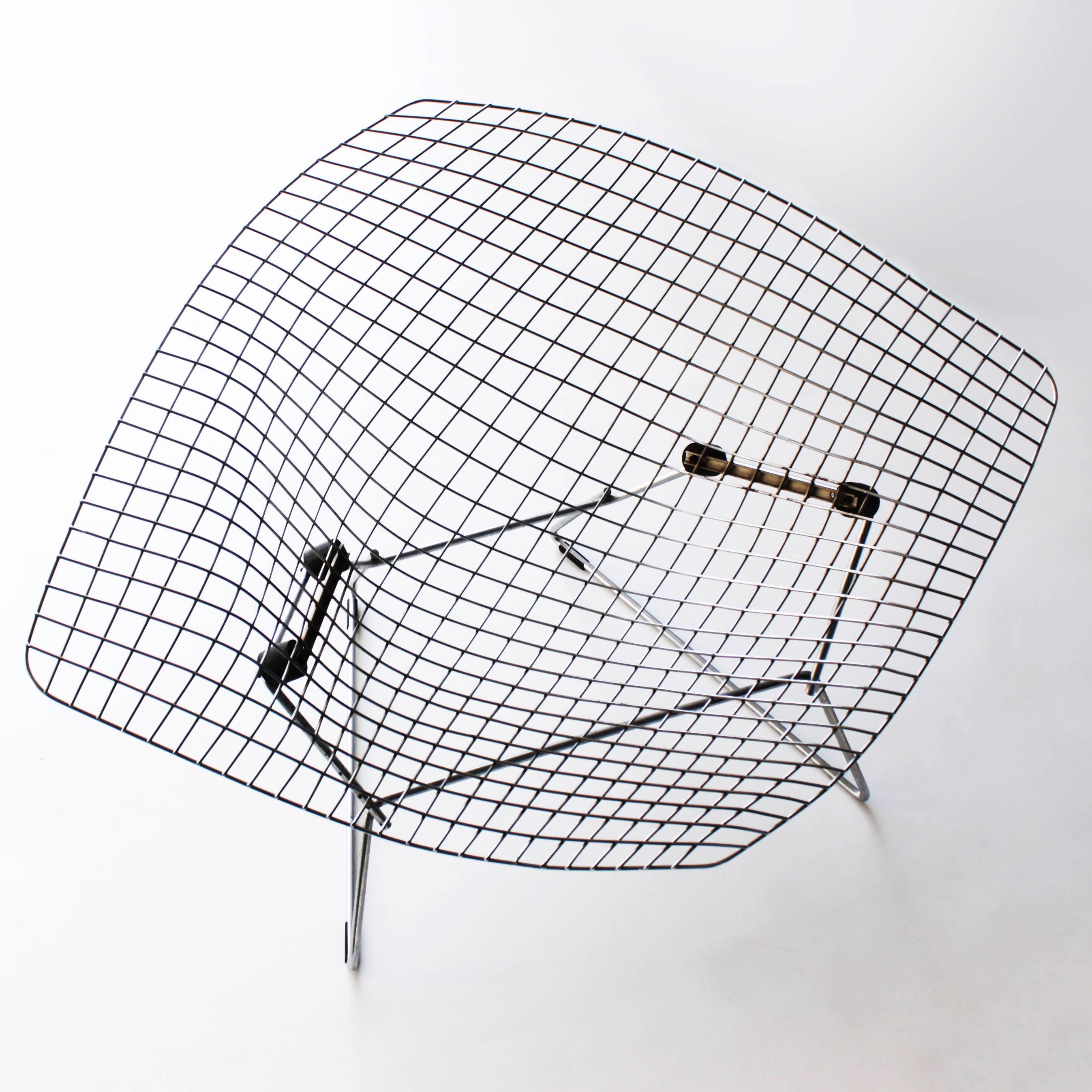 Large Diamond Chair by Harry Bertoia for Knoll In Good Condition In JM Haarlem, NL