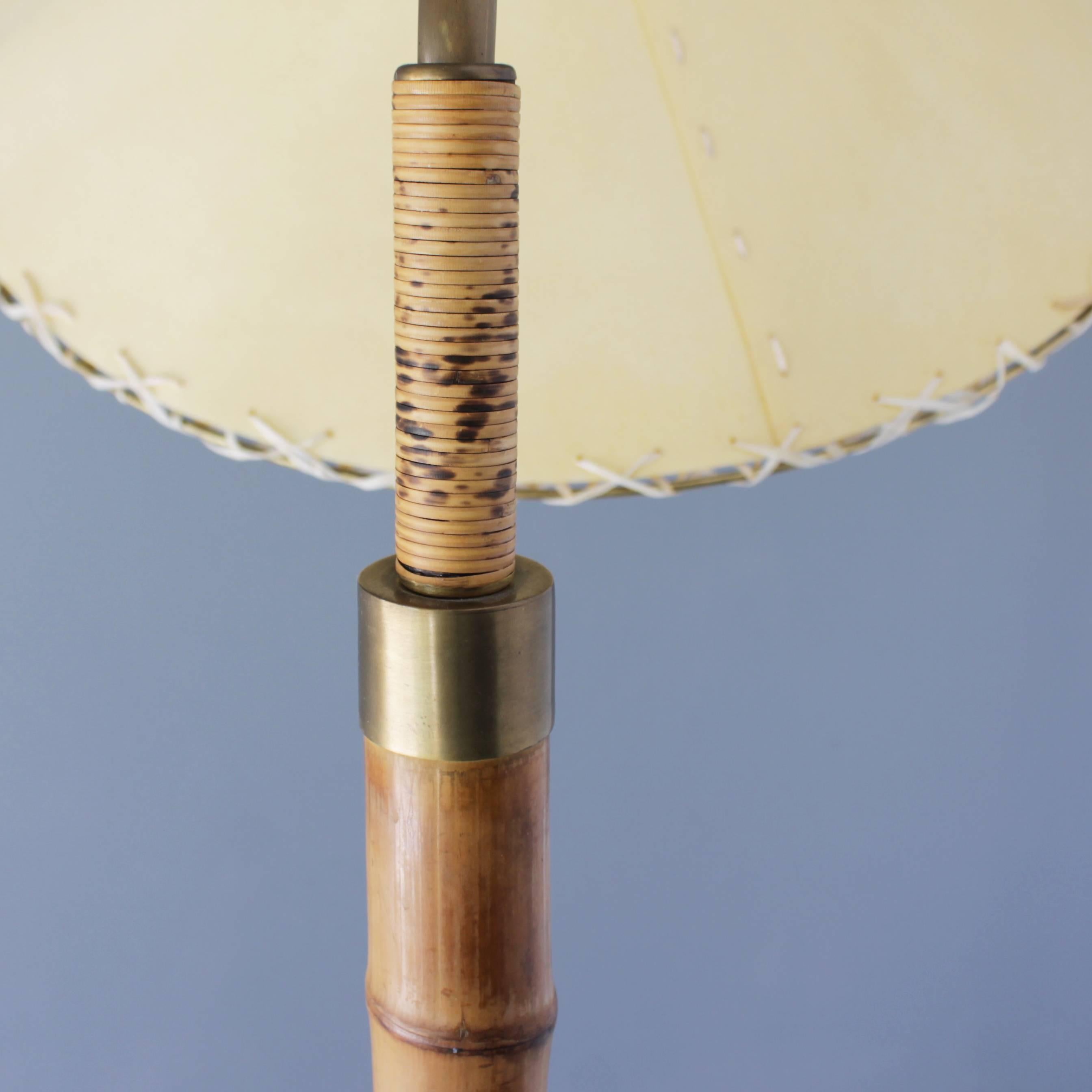 Bamboo Floor Lamp by Pitt Müller Germany from the 1950s