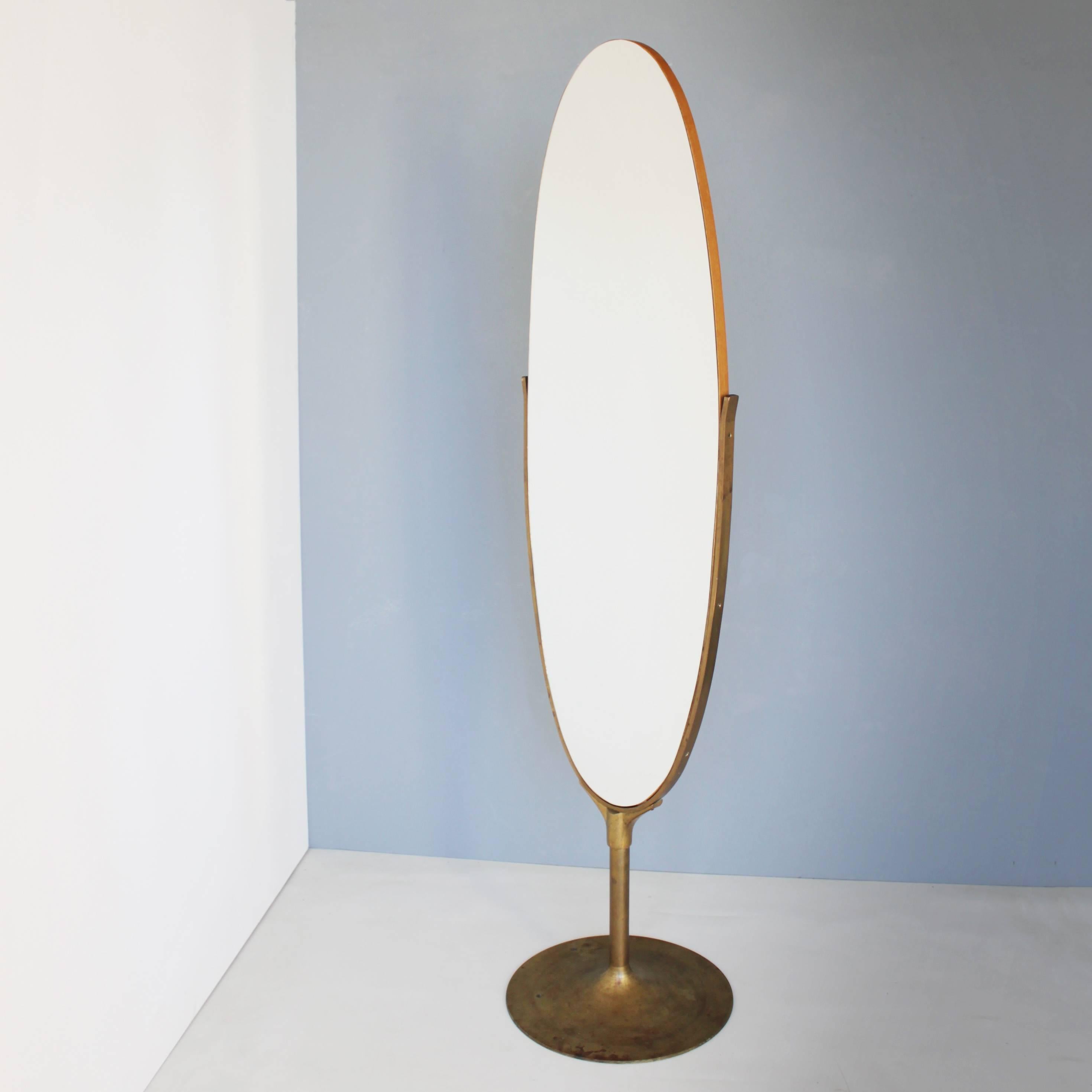 oval floor mirror