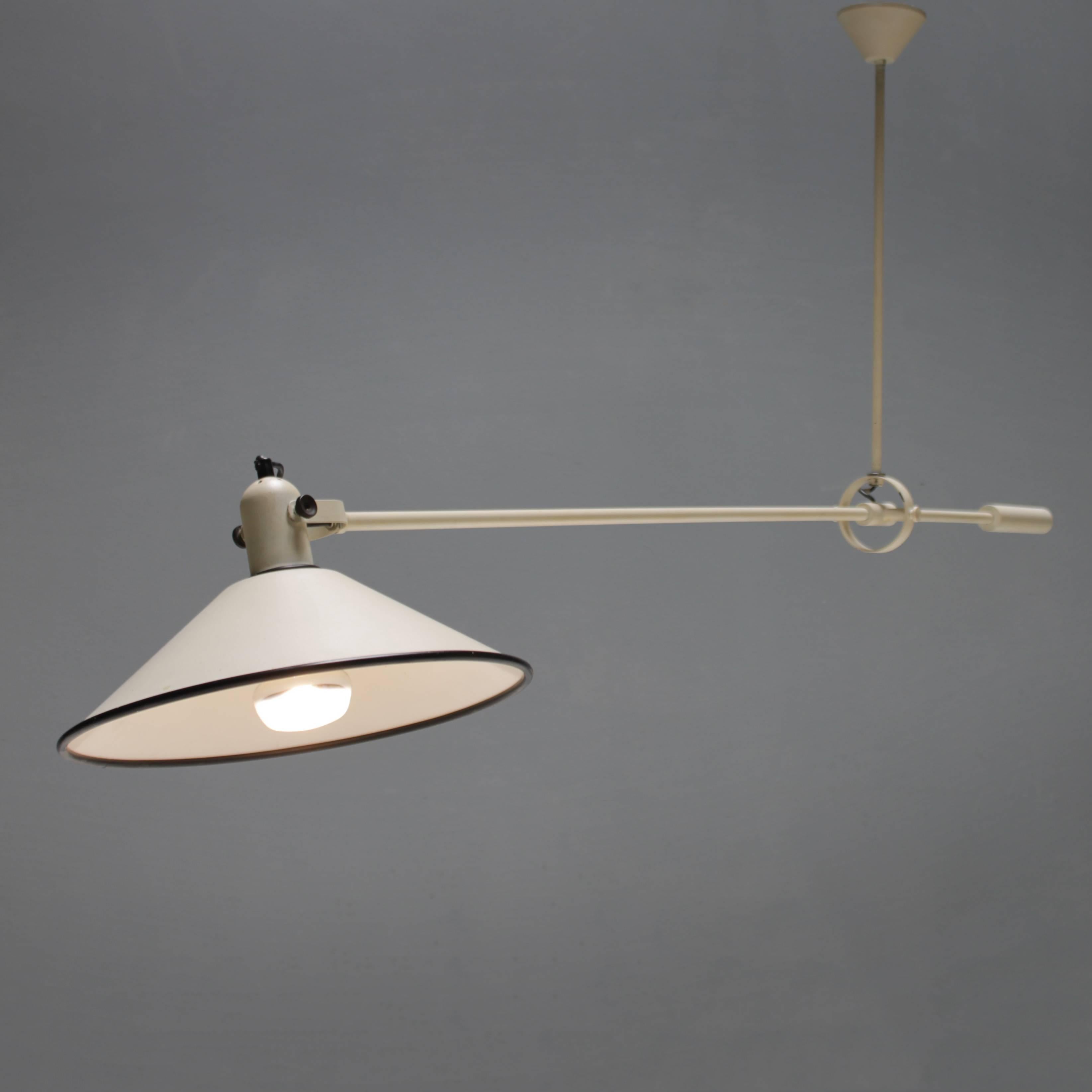 Lacquered Anvia Counterbalance Ceiling Lamp by Hoogervorst Holland