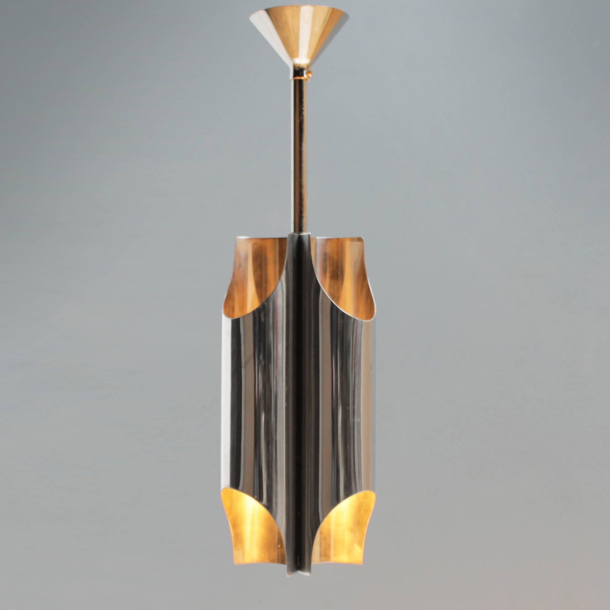 Mid-Century Modern Orgue Pendant Light by Maison Charles
