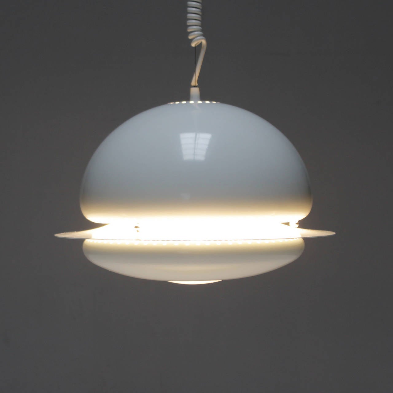 Mid-Century Modern White Nictea Pendant by Afra and Tobia Scarpa For Sale