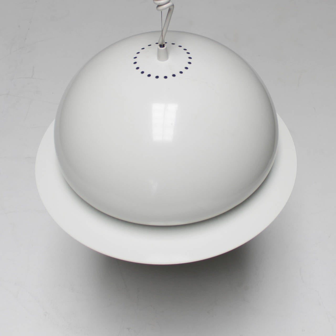 Metal White Nictea Pendant by Afra and Tobia Scarpa For Sale