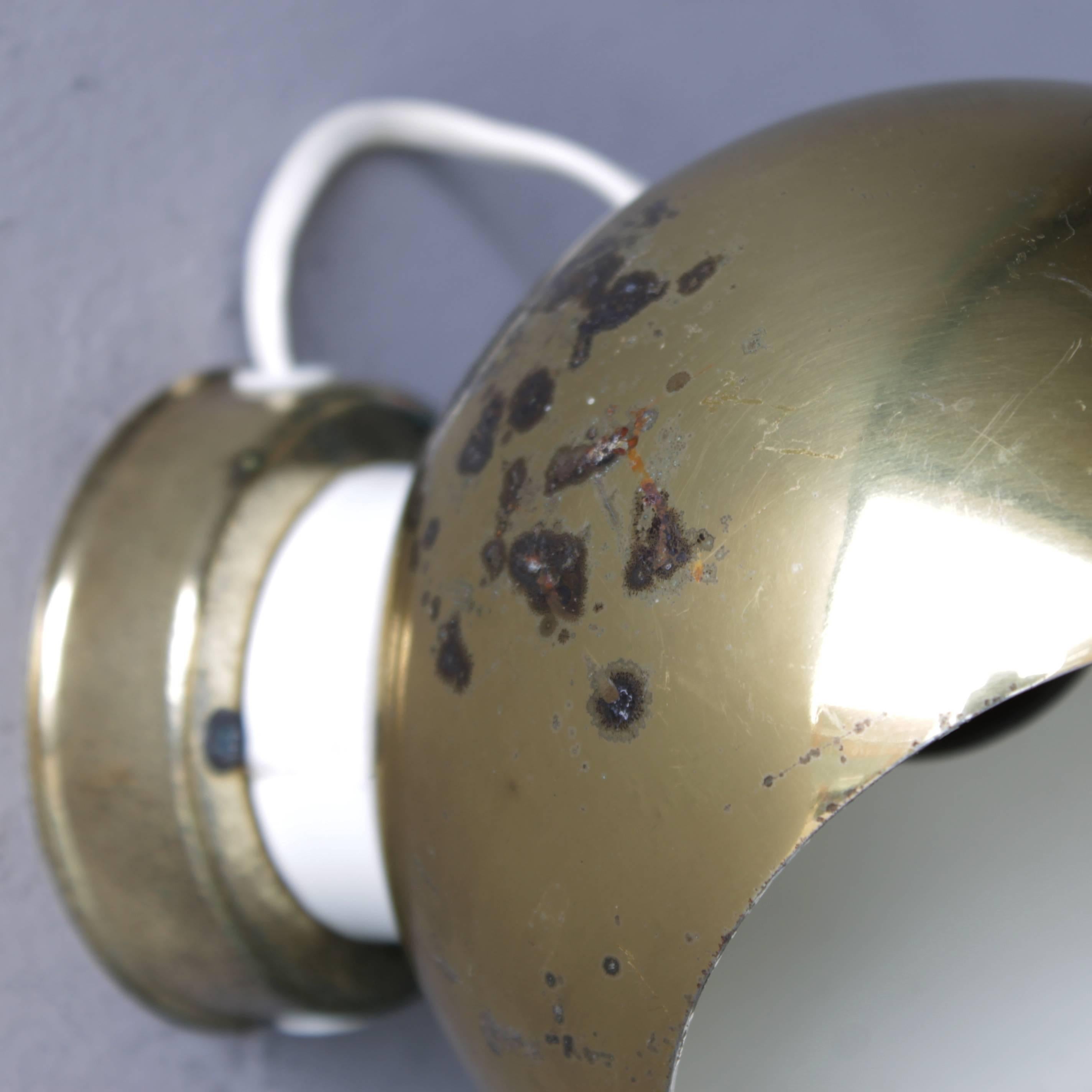 Three Magnetic Brass Ball Lights by Reggiani 1