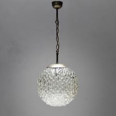 Large Glass Pendant by Doria Germany
