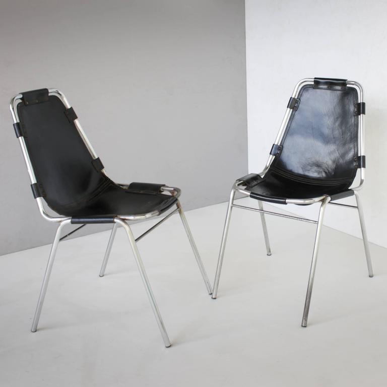 Mid-Century Modern Pair of Vintage Les Arcs Chairs