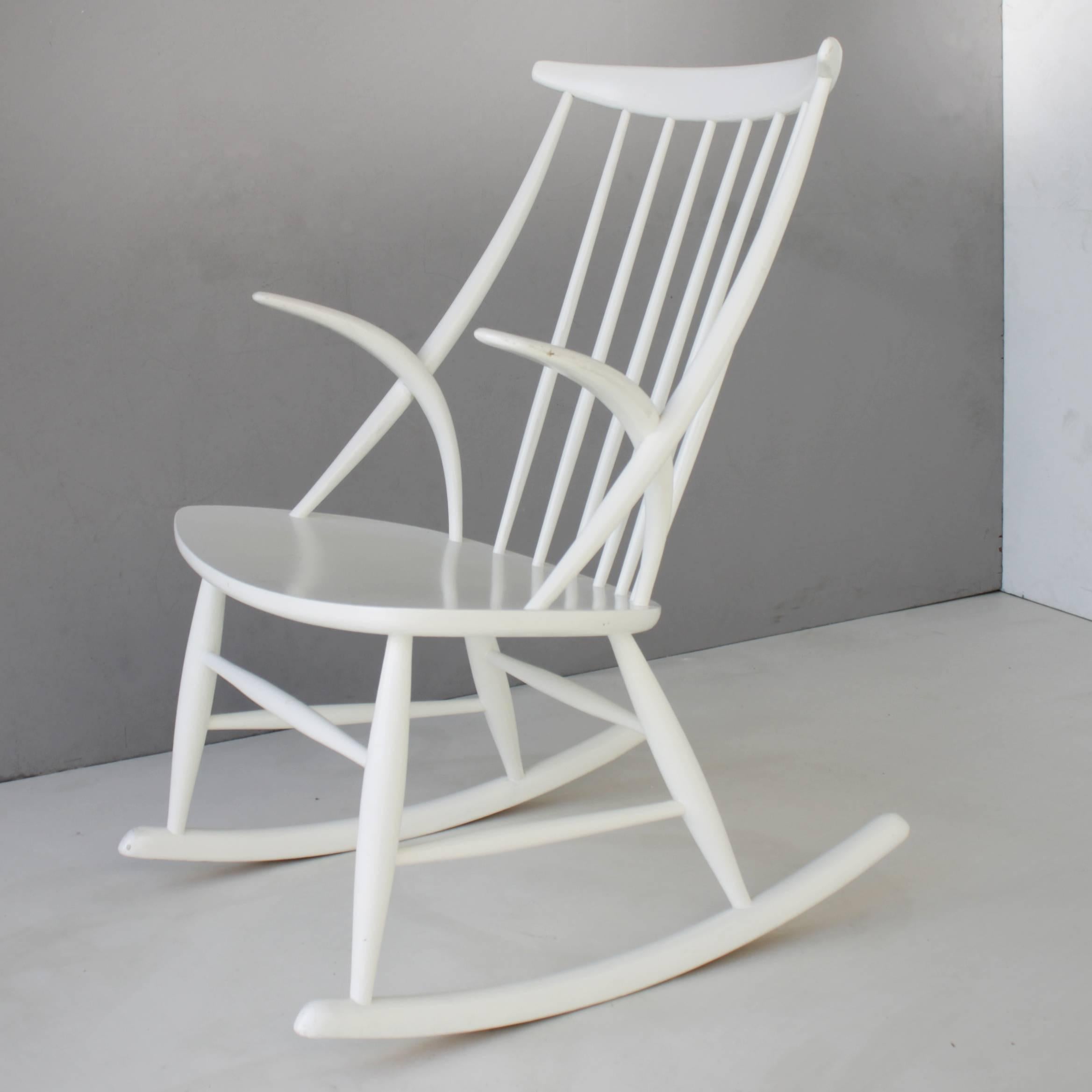 Scandinavian Modern Danish Rocking Chair by Illum Wikkelsø