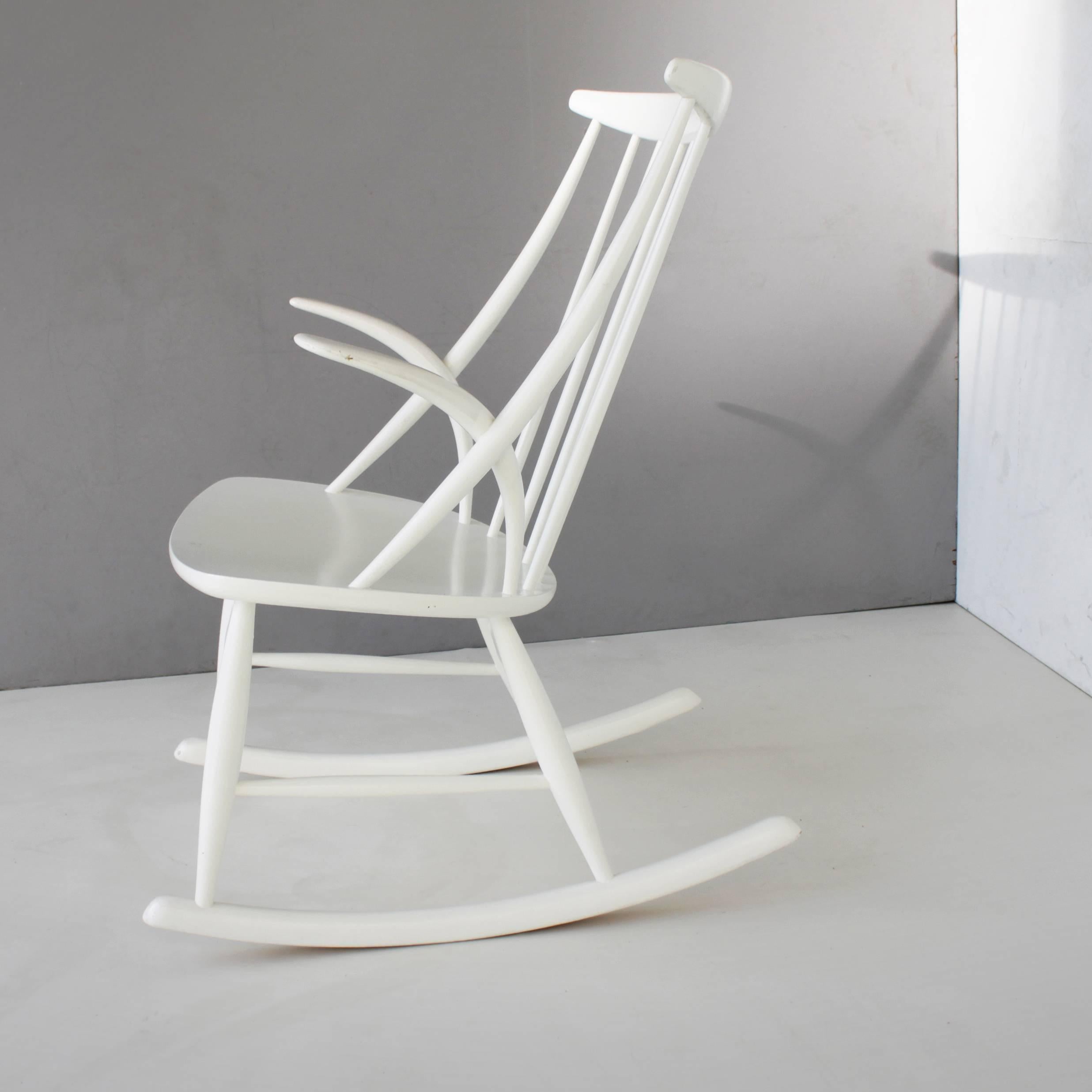 Mid-20th Century Danish Rocking Chair by Illum Wikkelsø